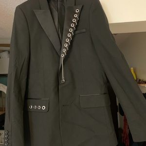 ASOS black blazer with silver detailing